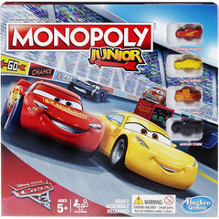 Monopoly Junior Disney Pixar Cars 3 Edition