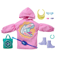 Barbie Pink Hoodie I Love Dinosaurs Fashion Pack