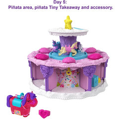 Polly Pocket Birthday Cake Countdown Shape, Package & 25 Surprises