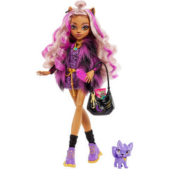 Monster High Doll and Pet Dog Posable Fashion Doll - Clawdeen Wolf