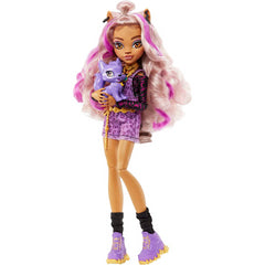 Monster High Doll and Pet Dog Posable Fashion Doll - Clawdeen Wolf