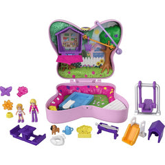 Polly Pocket World Backyard Butterfly Compact with Mini Figure