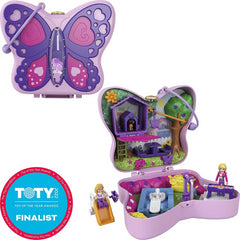 Polly Pocket World Backyard Butterfly Compact with Mini Figure