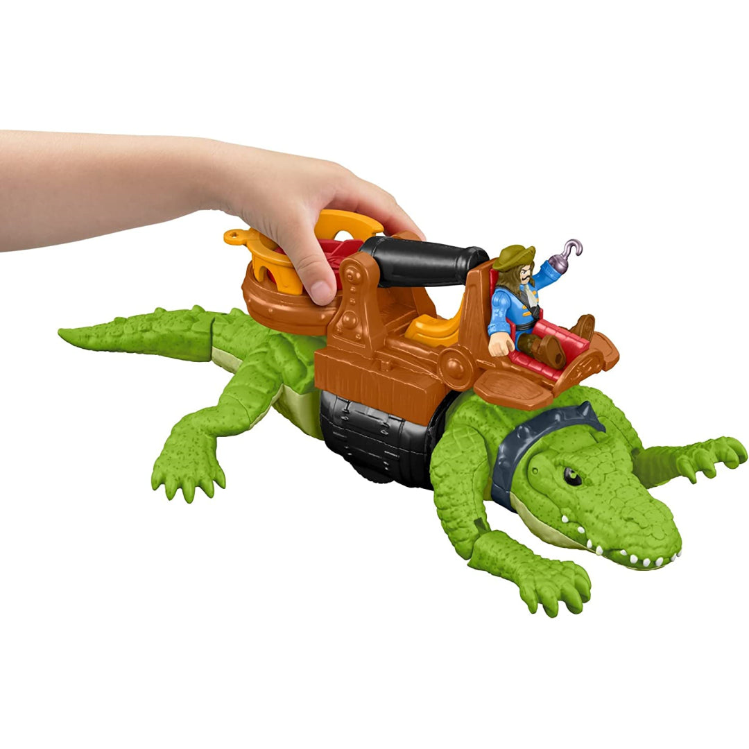 Imaginext walking croc store & pirate hook playset