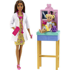 Barbie Pediatrician Playset Brunette Doll Exam Table X-Ray