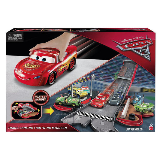 Disney Cars FCW04 Cars 3 Transforming Lightning McQueen Playset - Maqio