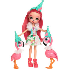 Enchantimals Flamingle Dolls with Flamingo Pets and Accessories