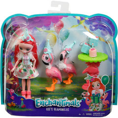 Enchantimals Flamingle Dolls with Flamingo Pets and Accessories