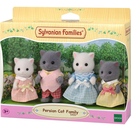 Sylvanian Families Persian Cat Family of 4 Figures