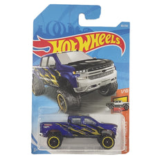 Hot Wheels Die-Cast Vehicle Chevy Silverado Boss 2019 Blue