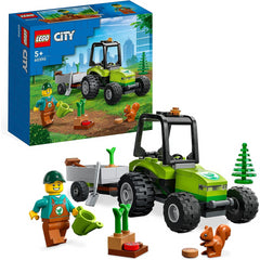 LEGO 60390 City Park Tractor Toy with Trailer Farm Vehicle Set