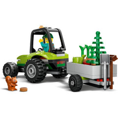 LEGO 60390 City Park Tractor Toy with Trailer Farm Vehicle Set