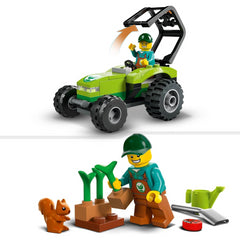 LEGO 60390 City Park Tractor Toy with Trailer Farm Vehicle Set