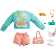 Barbie Clothes Fashion Pack By Roxy - Green Sweatshirt & Accessories