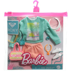 Barbie Clothes Fashion Pack By Roxy - Green Sweatshirt & Accessories