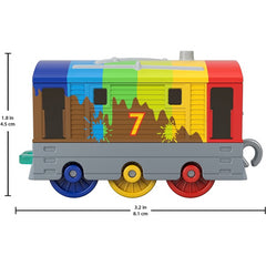 Thomas & Friends Fisher-Price Rainbow Toby Push-Along Train Engine