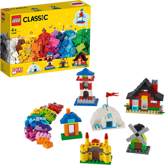 Lego Classic Bricks and Houses Educational Building Toy with 6 Models - 11008