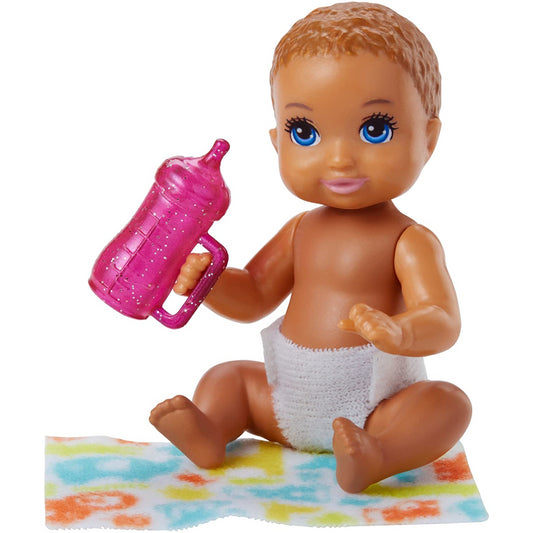 Barbie Skipper Babysitters Doll Brown Hair & Purple Bottle - Maqio