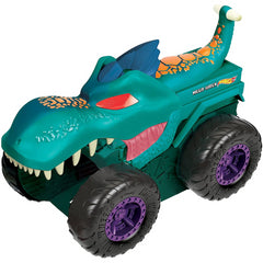 Hot Wheels Monster Trucks Car Chompin' Mega Wrex Giant Vehicle with Lights and Sound Effects - Maqio