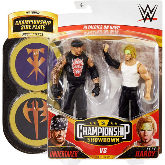 WWE Undertaker vs Jeff Hardy 2-Pack Championship Showdown Action Figures - Maqio