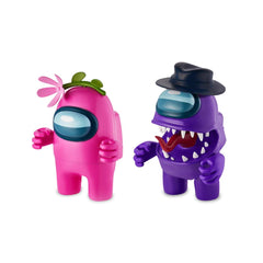 Official & Fully Licensed Among Us Purple Pink Action Figures 2-Pack - Maqio