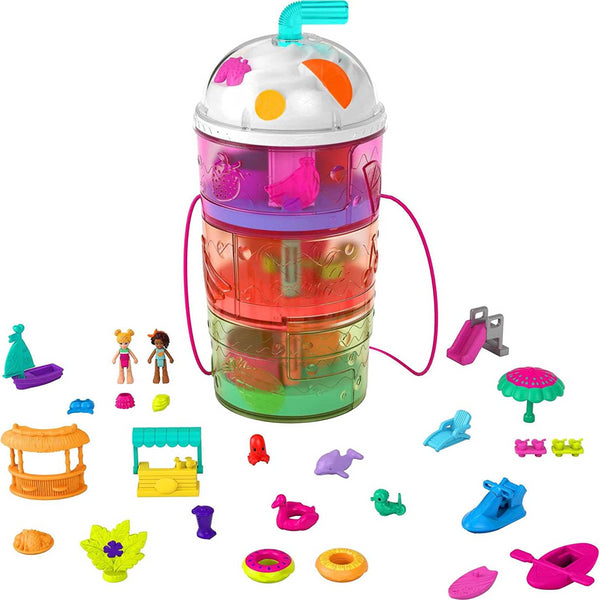 Polly Pocket Spin n Surprise Playset Tropical Smoothie Shape Maqio