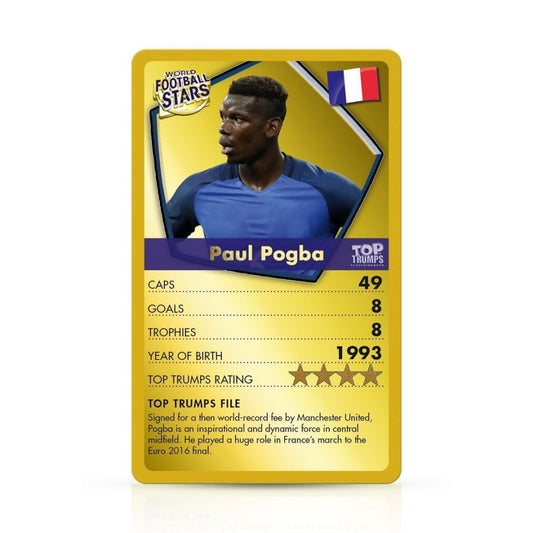 Top Trumps Cards - World Football Stars [GOLD] 032155 - Maqio