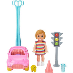 Barbie Skipper Babysitters Inc. Girl Toddler Doll and Toy Car - Maqio