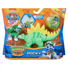 Paw Patrol Rocky and Stegosaurus Action Figures with Mystery Dino - Maqio