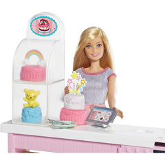 Barbie Cake Decorating Playset with Blonde Doll - Maqio