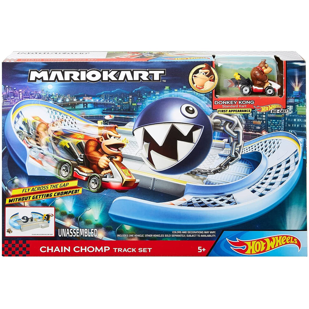 Hot Wheels Mario Kart Nemesis - Chain Chomp Track Set - Maqio